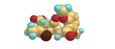 Meticillin moleküler yapısı üzerinde beyaz izole