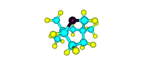 Eukalyptol molekylstruktur isolerad på vit — Stockfoto