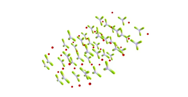 Vápenec molekulární struktury izolovaných na bílém pozadí — Stock fotografie
