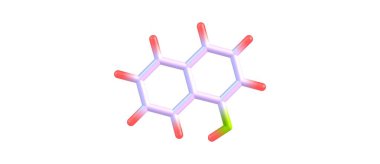 Beyaz arka plan üzerinde izole naftol yapısı