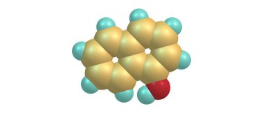 Beyaz arka plan üzerinde izole naftol yapısı