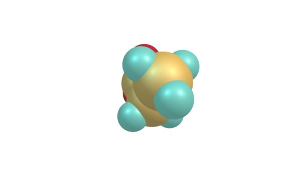 旋转分离的丙酸分子视频 — 图库视频影像