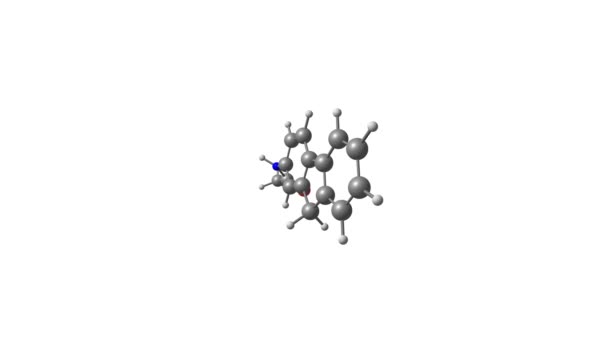 Acetylaminofluorene Drug Molecules的旋转 — 图库视频影像