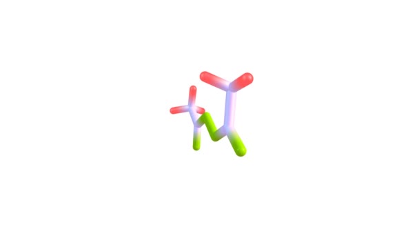 Rotating Acetyl Ethaneperoxoate Molecule Video — 비디오