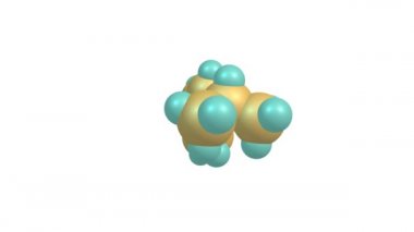 Dönen kimyon moleküler yapı videosu
