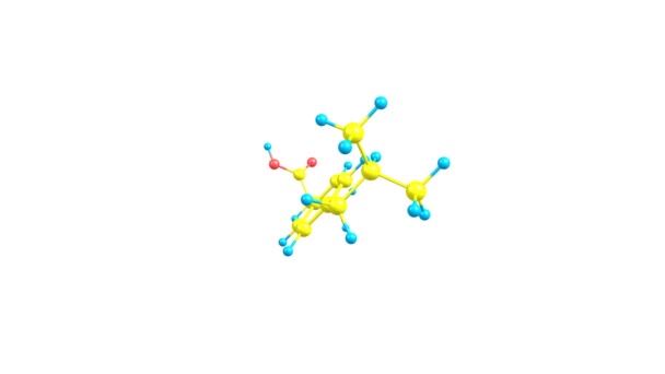 Ibuprofen Drug Molecular Structure Rotating — 비디오