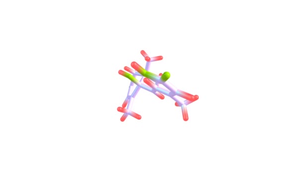 Abscistic Acid Molecule Rotující Video Plné — Stock video