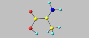 Alanine, plazma içerisindeki serbest durumunda yüksek seviyelerde bulunan zaruri olmayan bir amino asittir. 3d illüstrasyon