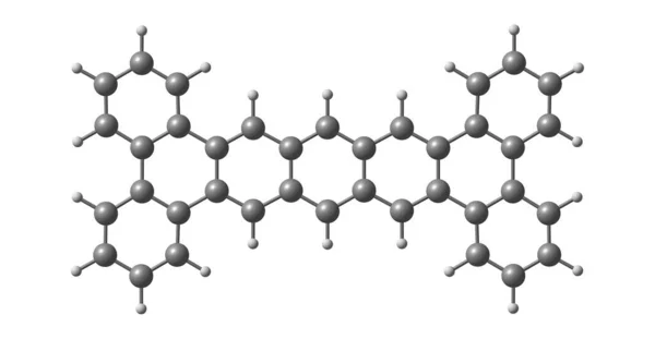 Tetrabenzopentacen Stavebním Kamenem Pro Organické Optoelektronické Materiály Ilustrace — Stock fotografie