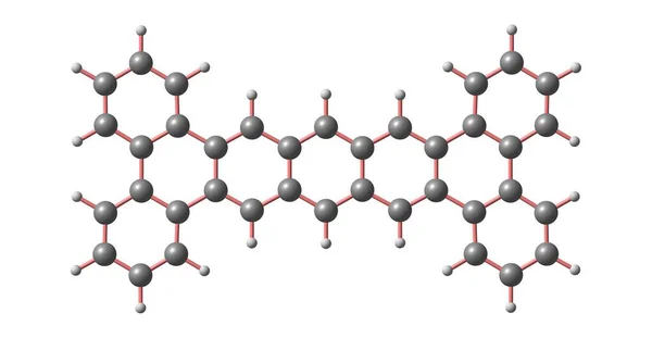 Tetrabenzopentacen Stavebním Kamenem Pro Organické Optoelektronické Materiály Ilustrace — Stock fotografie