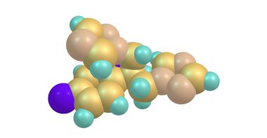 Fluconazole, bir dizi mantar enfeksiyonu için kullanılan mantar önleyici bir ilaçtır. 3d illüstrasyon