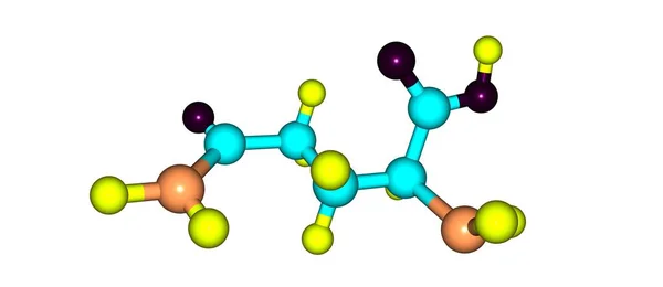 Glutamine Gln Amino Acid Used Biosynthesis Proteins Illustration — Stock Photo, Image