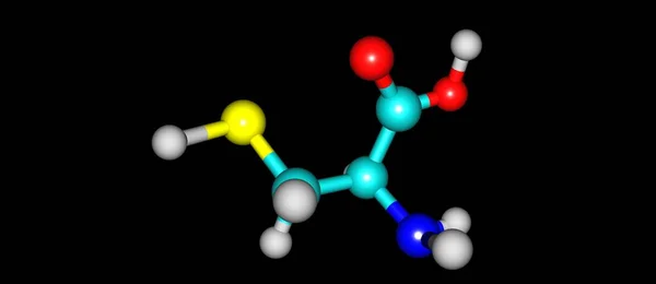 Cisteína Aminoácido Proteinogénico Semiessencial Ilustração — Fotografia de Stock