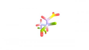 Glutamik asit molekülü video tam HD döndürür