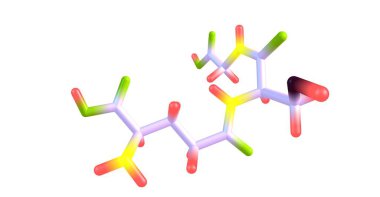 Glutathione (GSH) bitkiler, hayvanlar, mantarlar ve bazı bakteriler ve arkealarda bulunan bir antioksidandır. 3d illüstrasyon