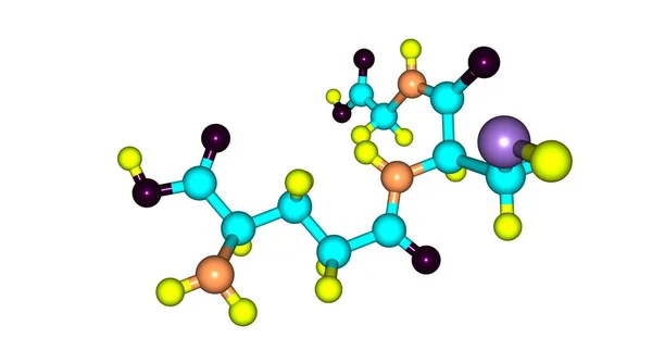 グルタチオンまたはGshは植物 およびいくつかの細菌や古細菌における抗酸化物質です 3Dイラスト — ストック写真