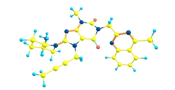 Linagliptin Tradjenta 당뇨병 치료하는 사용되는 약물이다 — 스톡 사진