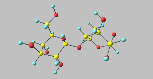 Maltose Maltobiose Sucre Malt Est Disaccharide Formé Partir Deux Unités — Photo