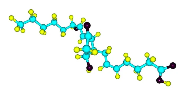 Prostaglandina Pgd2 Una Prostaglandina Che Lega Recettore Ptgdr Crth2 Illustrazione — Foto Stock