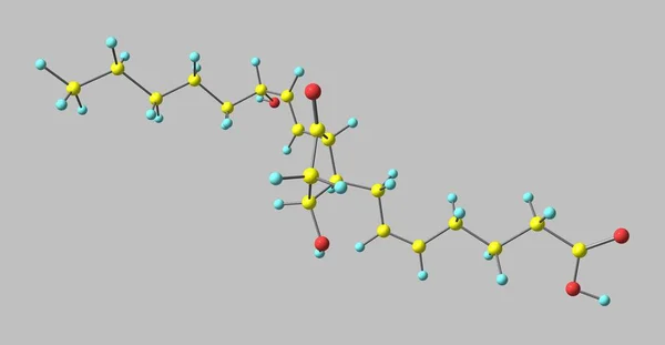 Prostaglandin Pgd2 Prostaglandin Binds Receptor Ptgdr Well Crth2 Illustration — Stock Photo, Image