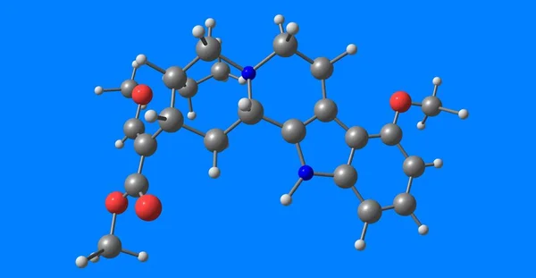 Mitragynin Indolbaserad Alkaloid Och Den Vanligaste Aktiva Alkaloiden Växten Mitragyna — Stockfoto