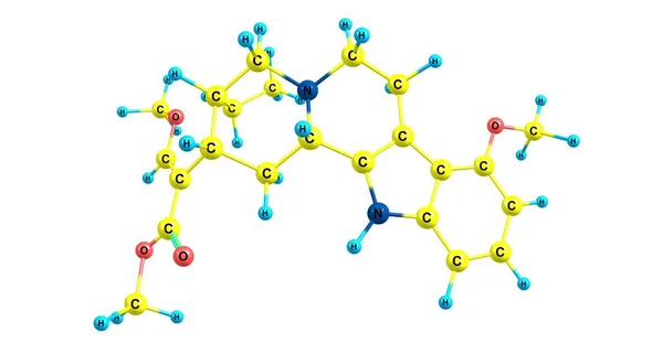 Mitragynin Indolbaserad Alkaloid Och Den Vanligaste Aktiva Alkaloiden Växten Mitragyna — Stockfoto