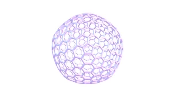 Fullerene C60 molécule rotation vidéo full HD 