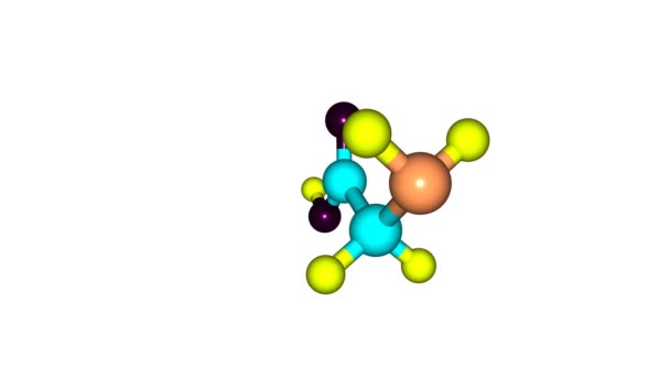 Molécule Glycine Rotation Vidéo Full — Video