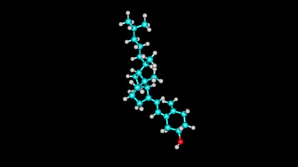 Vitamin Molekyl Roterande Video Full — Stockvideo