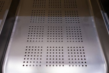 Profesyonel paslanmaz çelik yemek takımı. Mutfak tepsileri ve kalıpları.