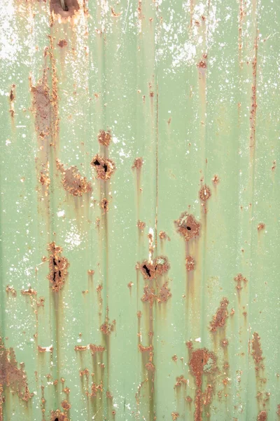 Rusty Green Sheet Metal Creative Vintage Background — Stock Photo, Image
