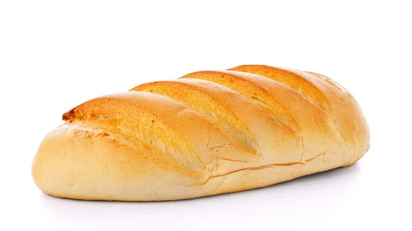 Čerstvý Chléb Bílém Pozadí — Stock fotografie