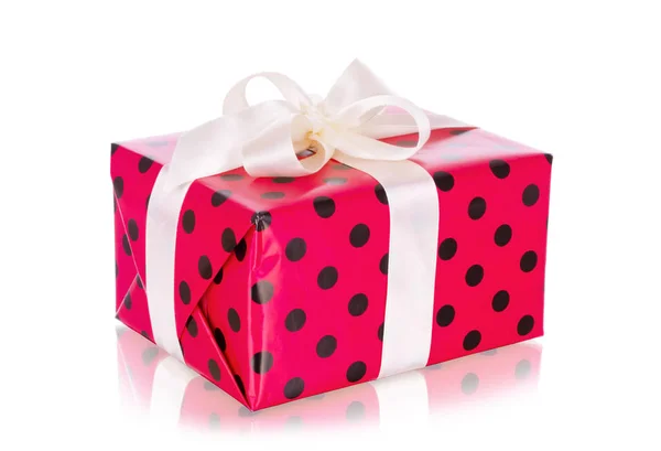 Gift Box White Background — Stock Photo, Image