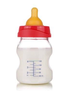 Beyaz izole biberon, 