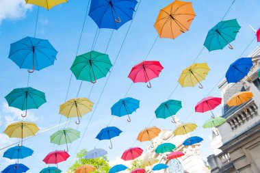 arka planı renkli sokak dekorasyon, madrid