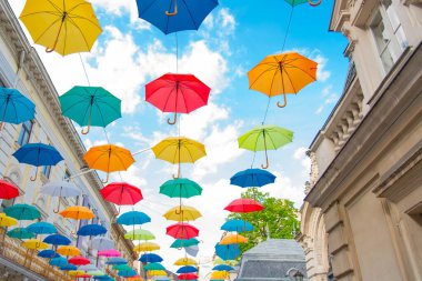 arka planı renkli sokak dekorasyon, madrid