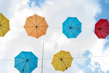 arka planı renkli sokak dekorasyon, madrid