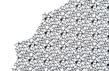 Cadılar Bayramı, dekorasyon ve korku konsepti - beyaz arka planda izole edilmiş yapay örümcek ağının dekorasyonu.