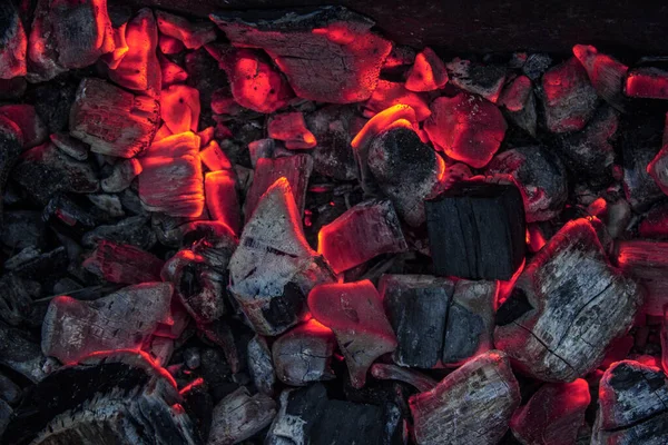 Queima de carvão como pano de fundo — Fotografia de Stock