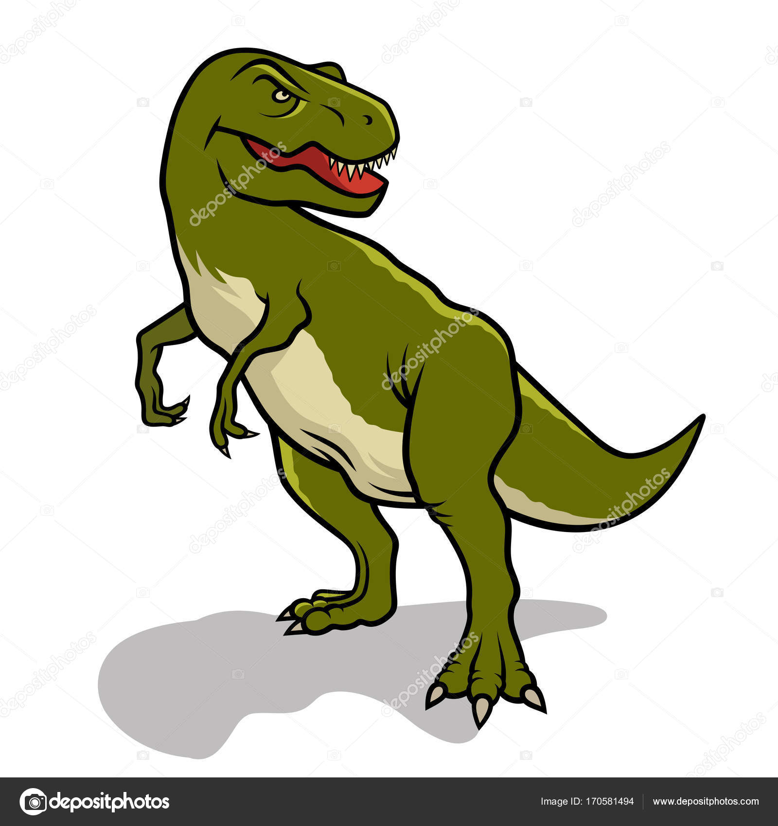 Dinosaur Tyrannosaurus 002 Stock Vector C Alexeypushkin