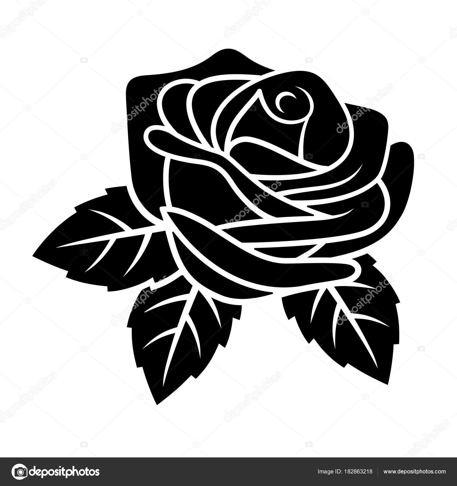 Download Rose silhouette 002 — Stock Vector © AlexeyPushkin #182863218