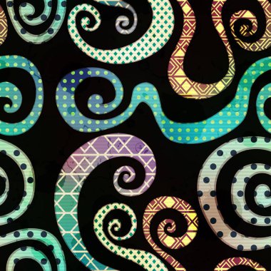 Vintage sarmal seamless modeli