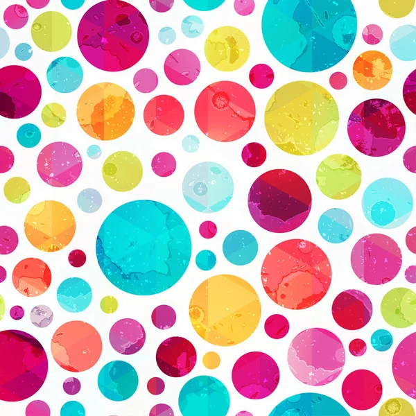 Bright circle seamless pattern — Stock Vector