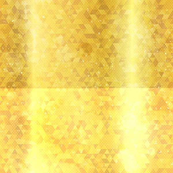 Gold triangles seamless texture — Stock Vector