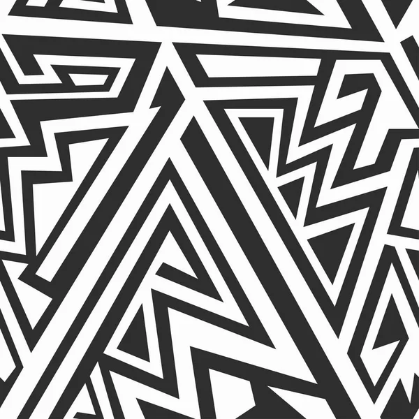 Paterne labyrinthe monochrome — Image vectorielle