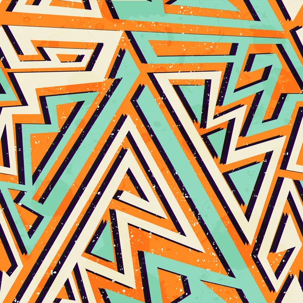 Modèle sans couture géométrique africaine — Image vectorielle