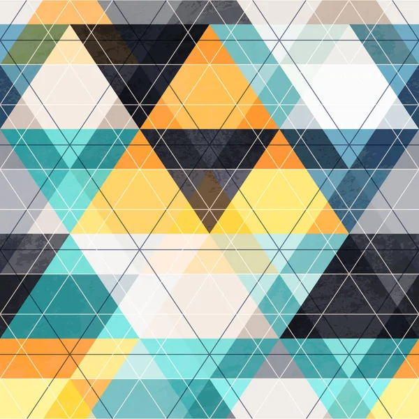 Tissu triangle motif sans couture — Image vectorielle