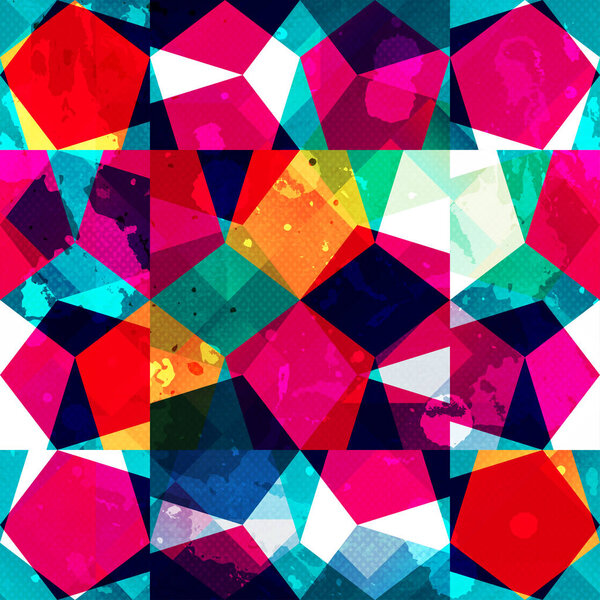 Mosaic seamless pattern