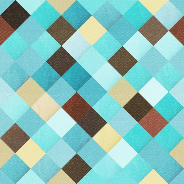 Texture tissu bleu avec effet grunge. Sans couture — Image vectorielle