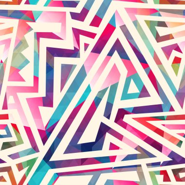 Renkli labirent seamless modeli